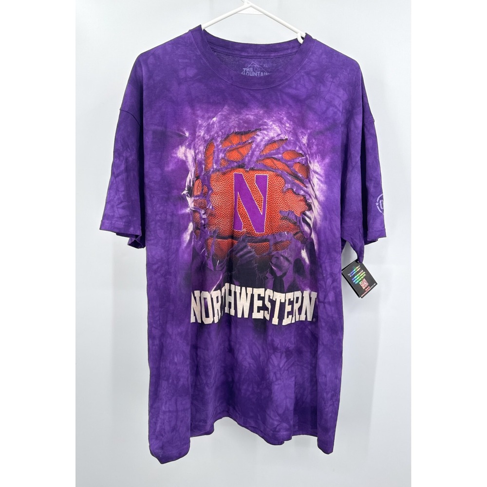 The Mountain Northwestern‎ Operation Hat Trick Purple T Shirt Sz XL NWT